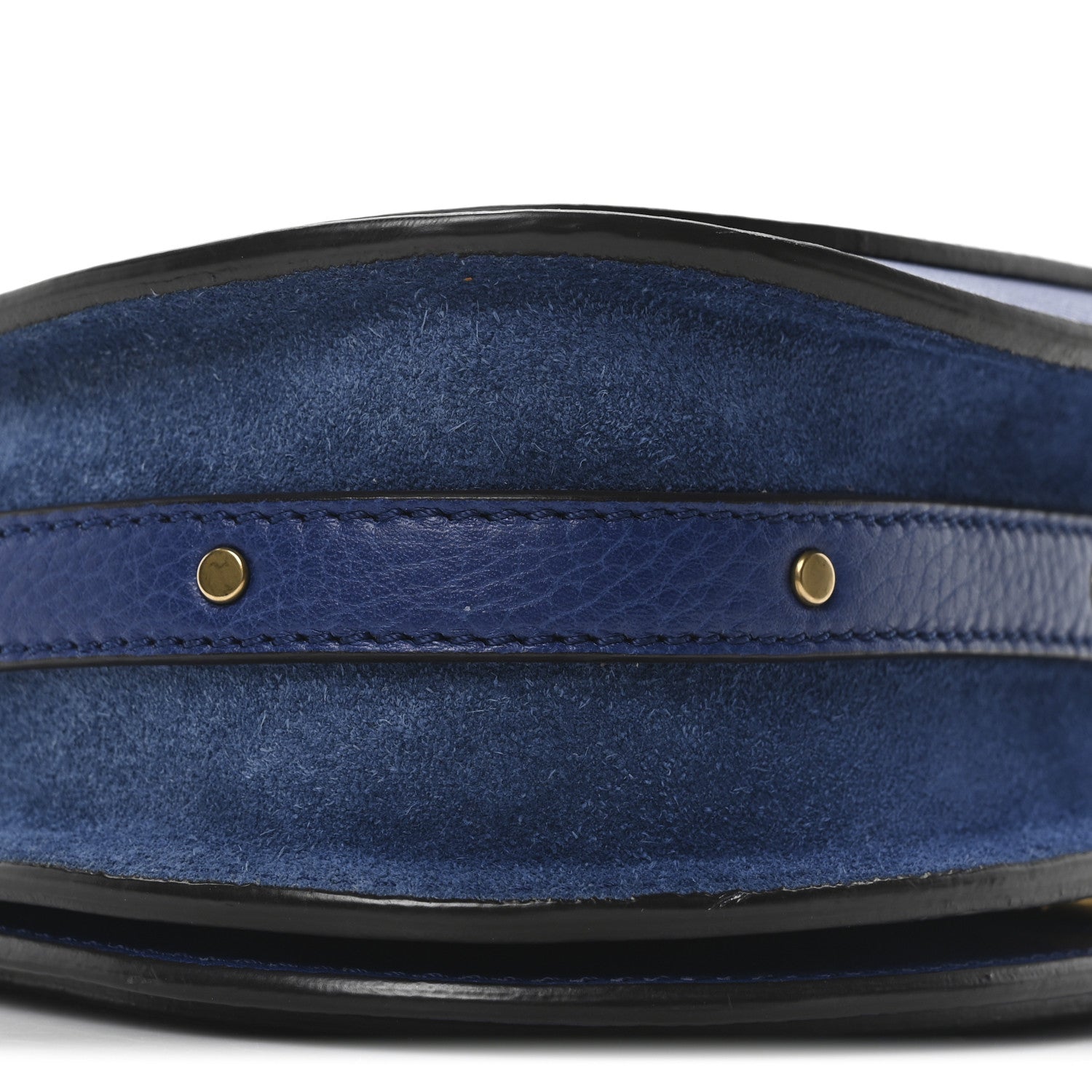 Chloe Calfskin Suede Small Nile Bracelet Bag Majesty Blue 9 of 10