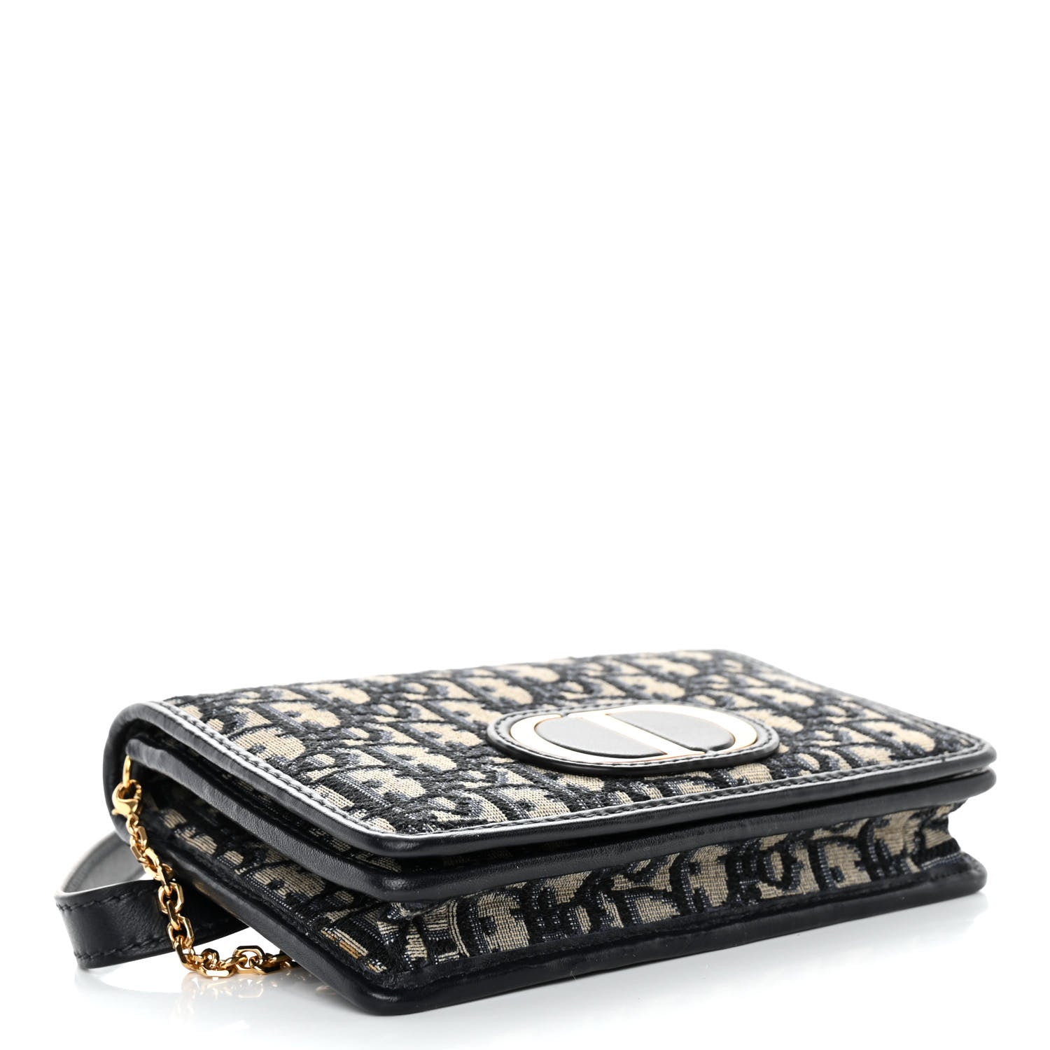 Christian Dior Oblique 30 Montaigne 2-In-1 Pouch Blue 4 of 9