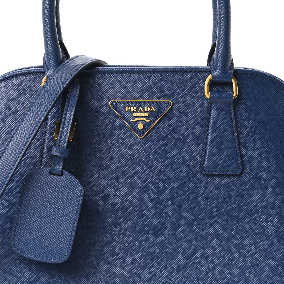 Prada Saffiano Lux Medium Open Promenade Tote Bluette 8 of 10