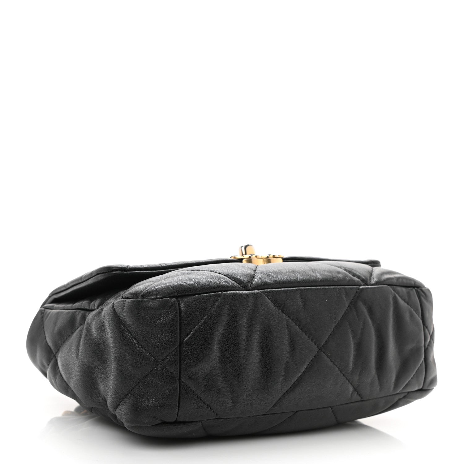 Chanel Goatskin Quilted Medium Chanel 19 Flap Black 3 of 13