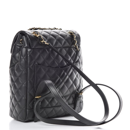 Chanel Lambskin Quilted Small Urban Spirit Backpack Black 3 of 9