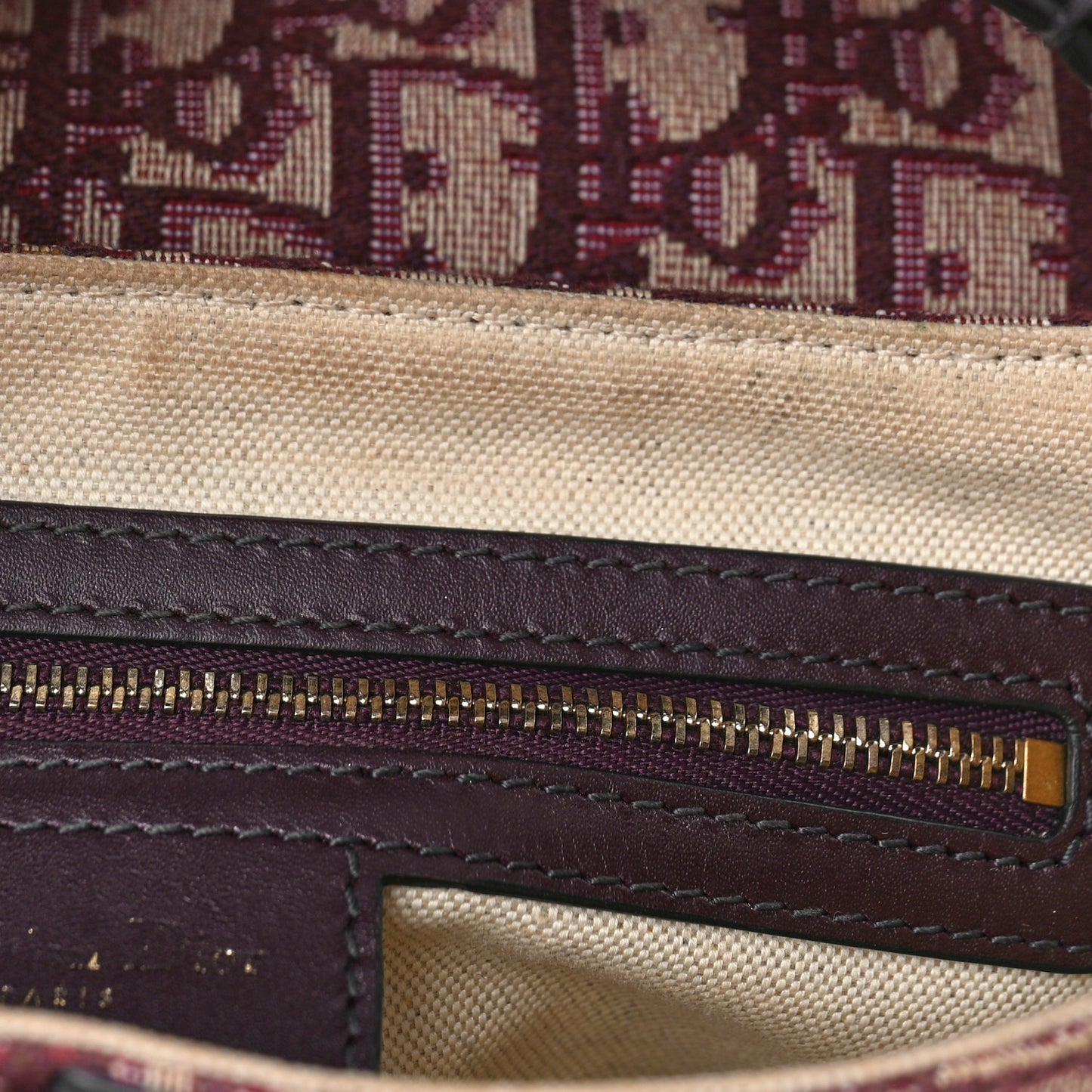 Oblique Saddle Bag Burgundy