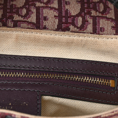 Christian Dior Oblique Saddle Bag Burgundy 8 of 9
