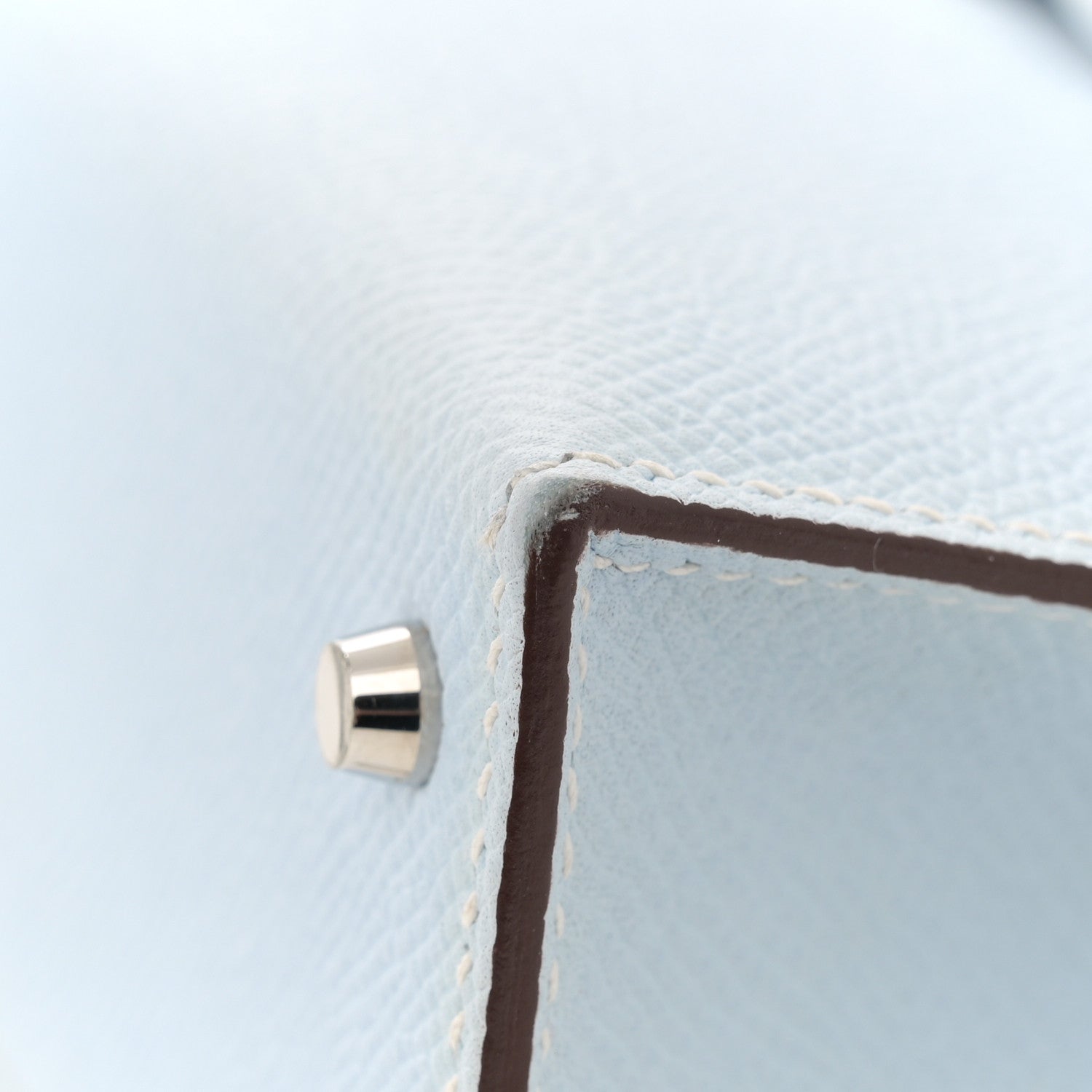 Hermes Epsom Mini Kelly Sellier 20 Bleu Brume 15 of 16