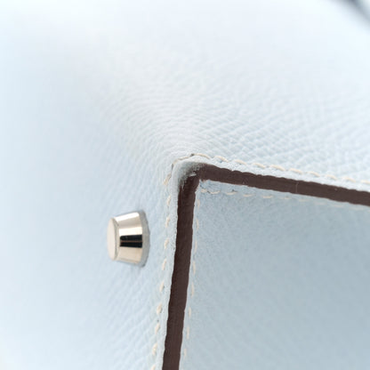 Hermes Epsom Mini Kelly Sellier 20 Bleu Brume 15 of 16