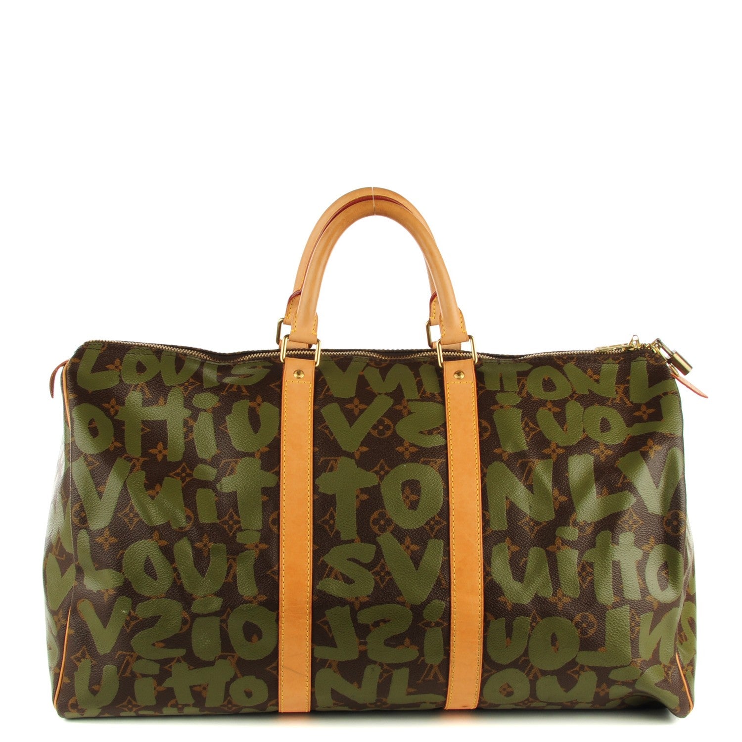 Louis Vuitton Graffiti Keepall 50 Kaki 1 of 8