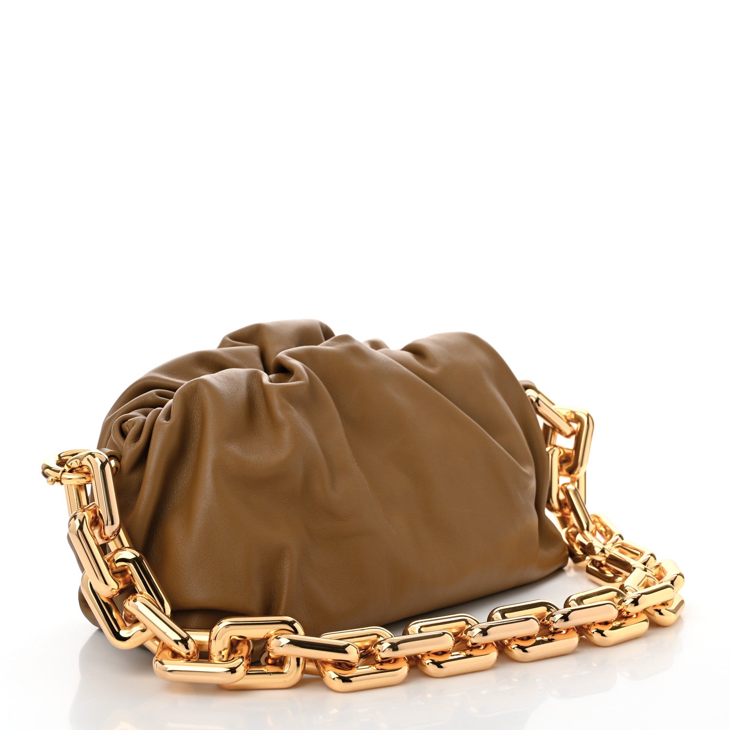 Bottega Veneta Calfskin The Pouch Chain Cammello 3 of 10