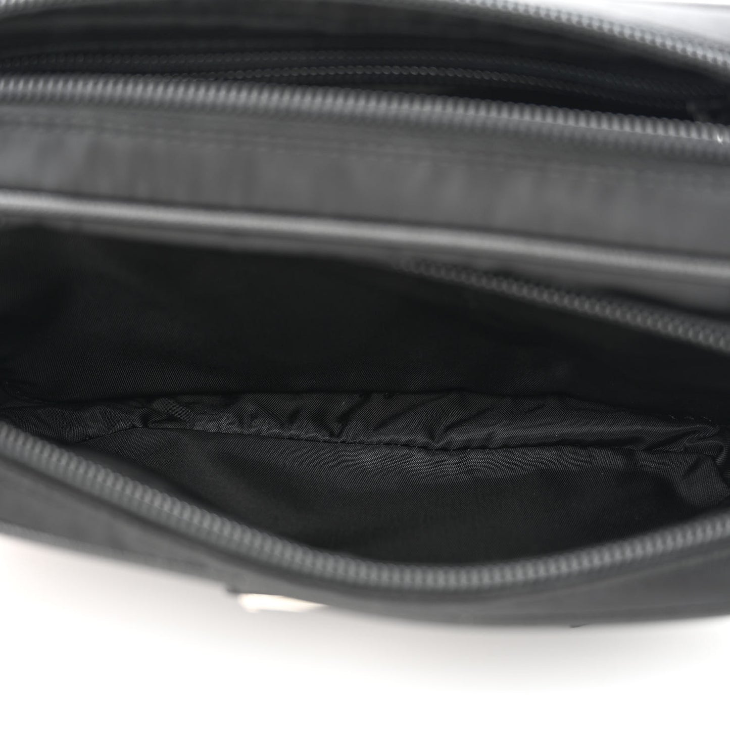 Re-Nylon Saffiano Belt Bag L Black