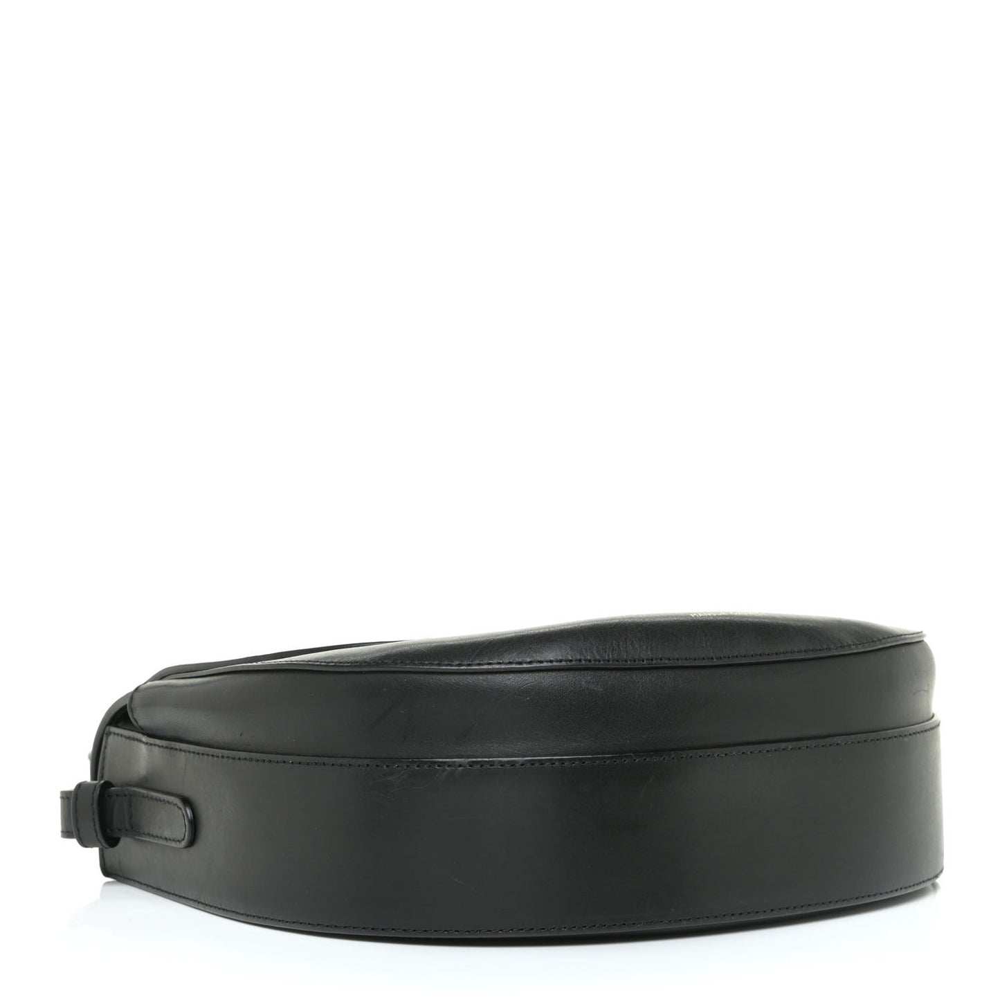 Calfskin Saddle Crossbody Bag Black