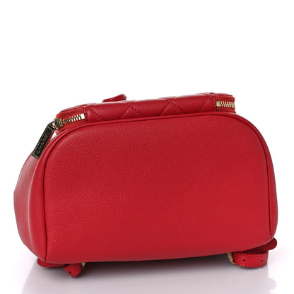 Chanel Caviar Quilted Business Affinity Backpack Red 5 of 10
