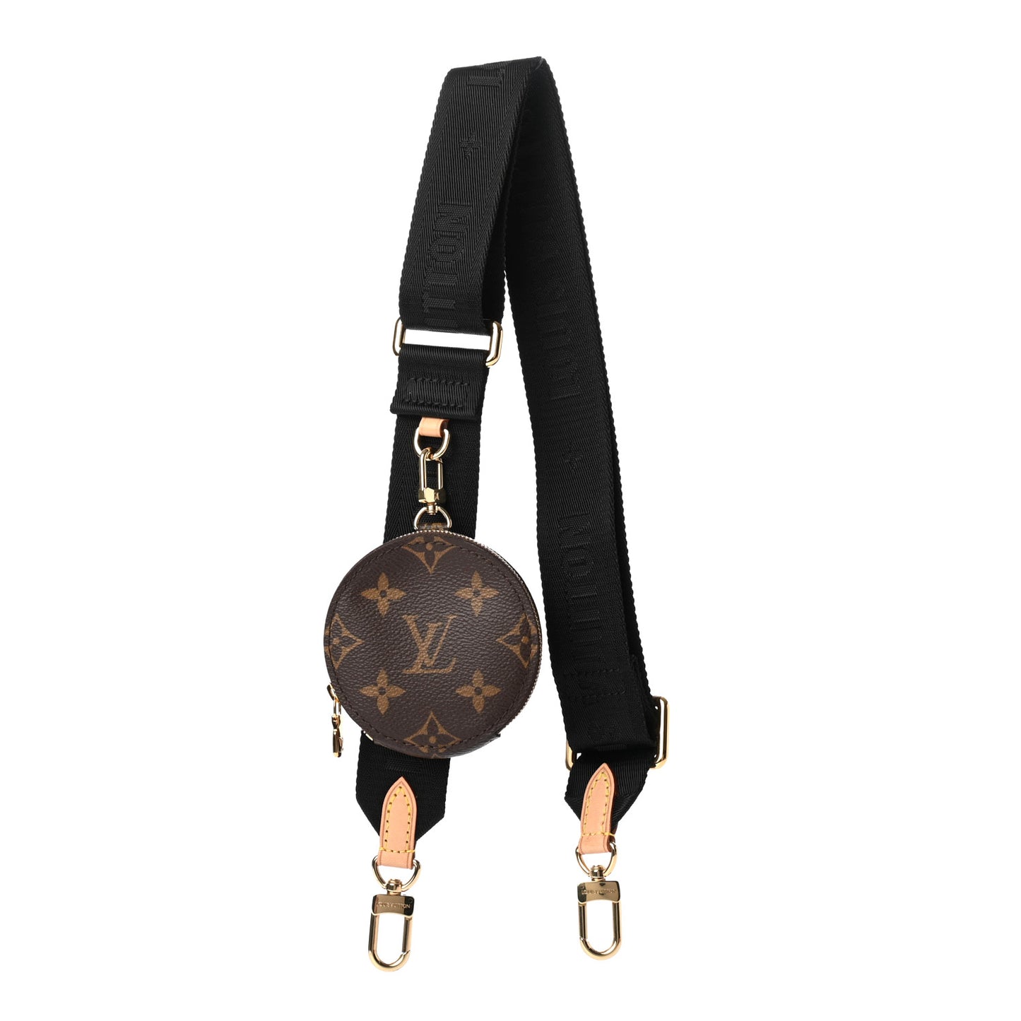 Monogram Multi Pochette Accessories Bandouliere Shoulder Strap Black