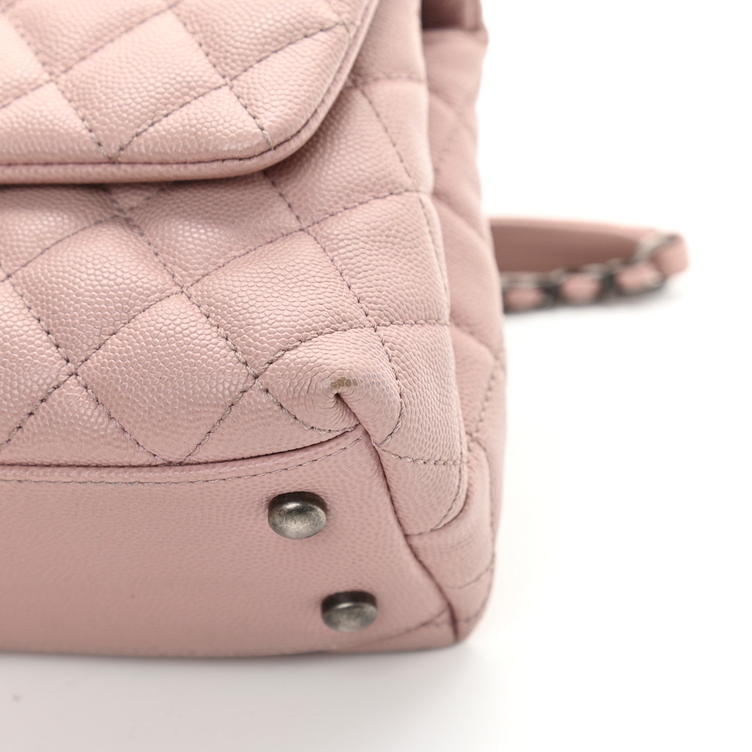 Chanel Caviar Quilted Mini Coco Handle Flap Light Pink 10 of 11