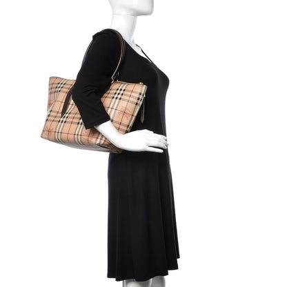 Burberry Haymarket Check Medium Salisbury Tote Black 2 of 9
