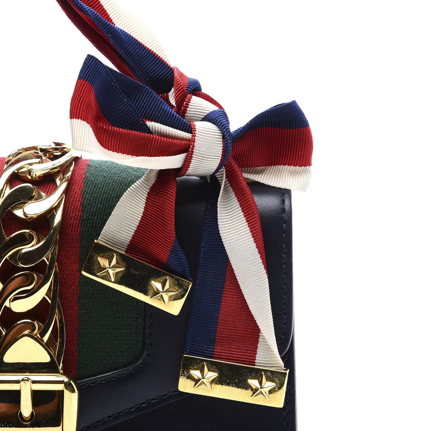 Calfskin Mini Sylvie Chain Shoulder Bag Black