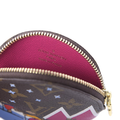 Louis Vuitton Monogram 2018 Christmas Animation Round Coin Purse 7 of 7