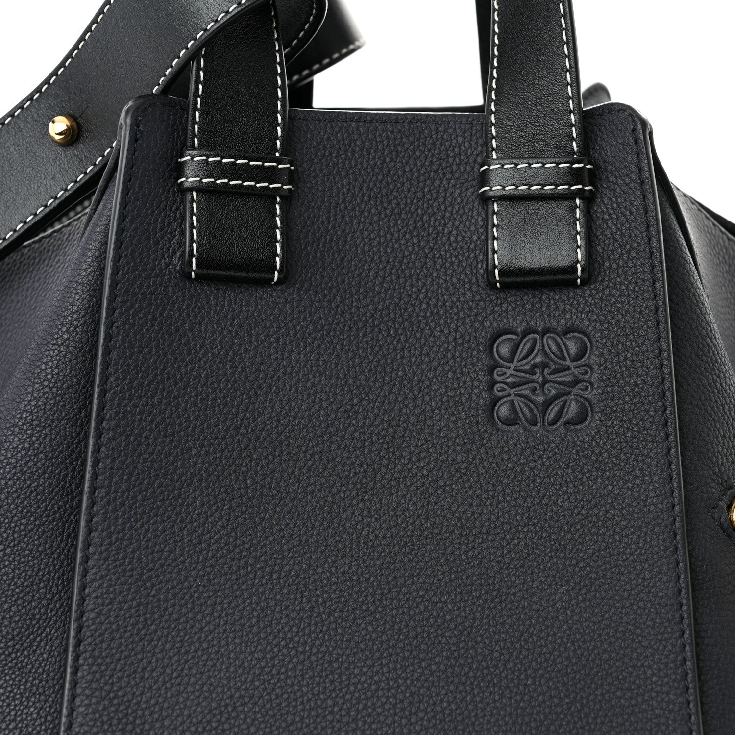 Loewe Calfskin Medium Hammock Shoulder Bag Black 8 of 11