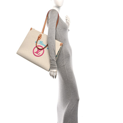 Louis Vuitton Jacquard Monogram Miami Onthego GM 2 of 10