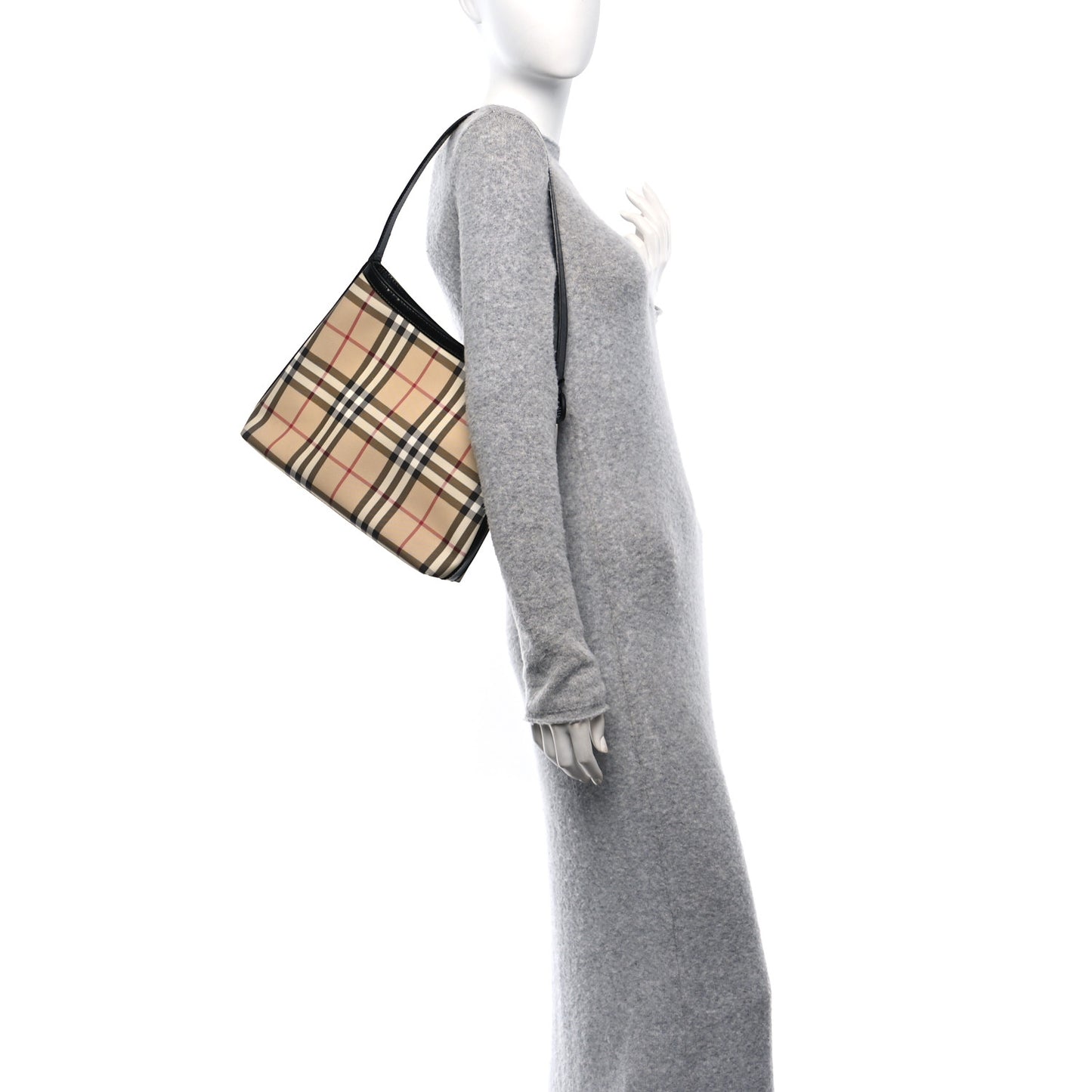 Vintage Check Shoulder Bag Black
