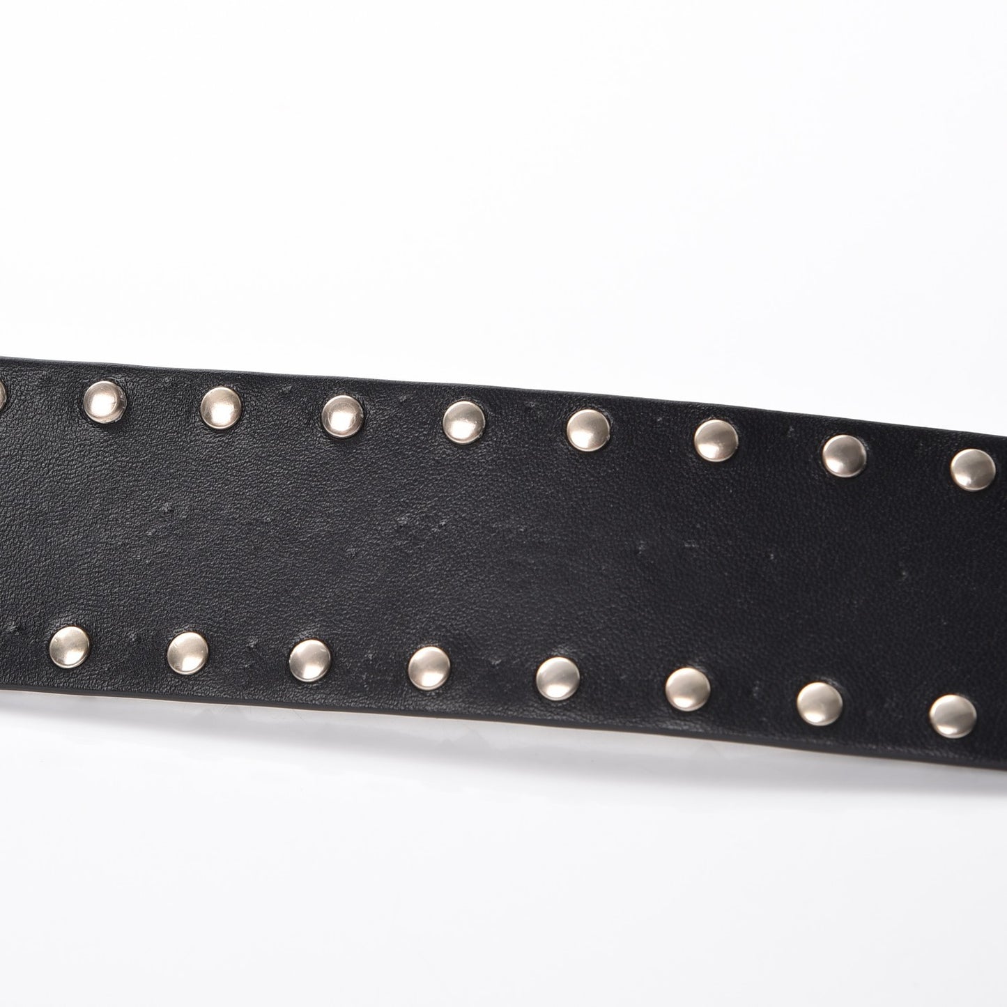 Lambskin Rockstud Spike Shoulder Strap Black