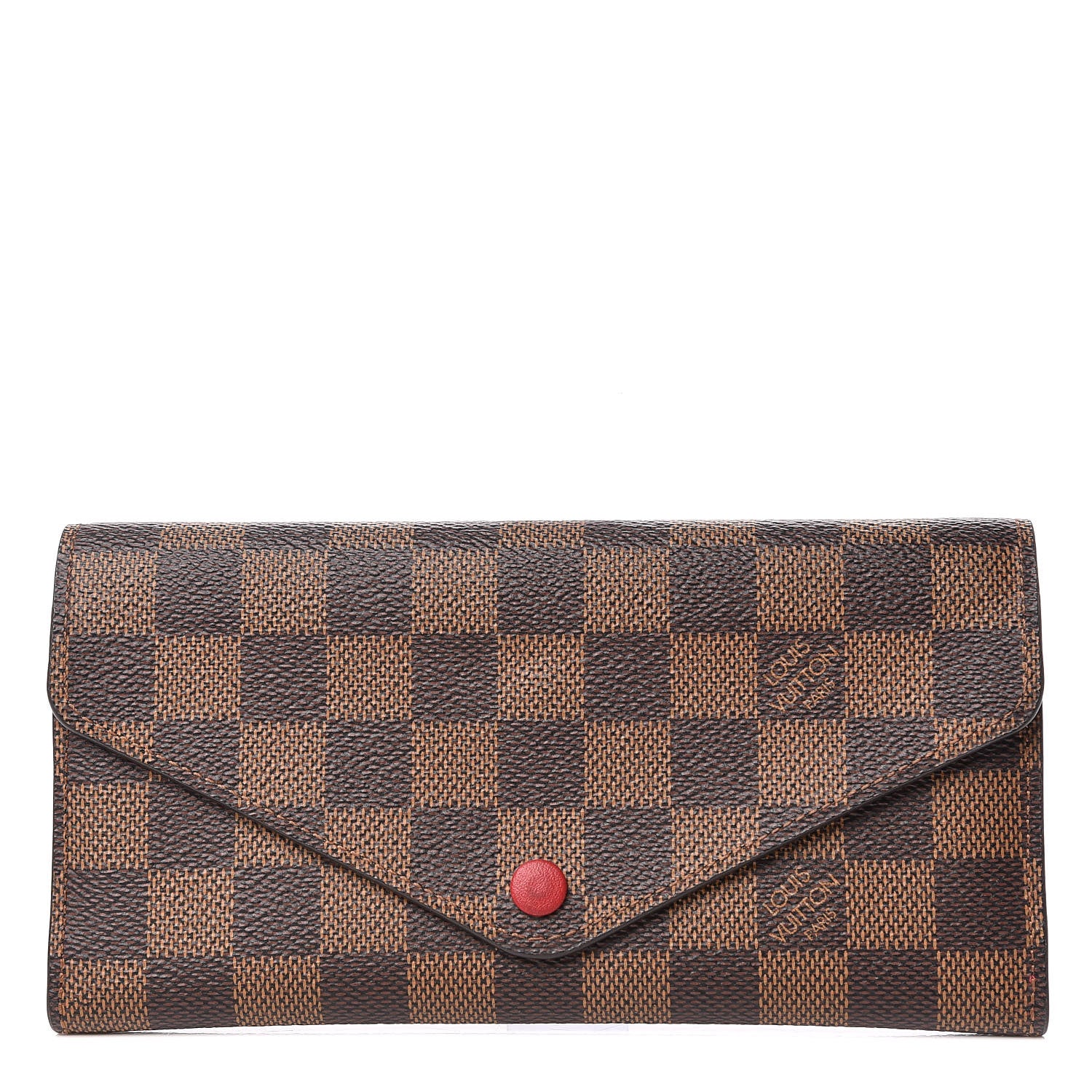 Louis Vuitton Damier Ebene Josephine Wallet Red 1 of 10