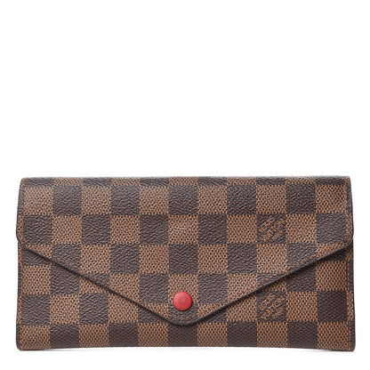 Louis Vuitton Damier Ebene Josephine Wallet Red 1 of 10