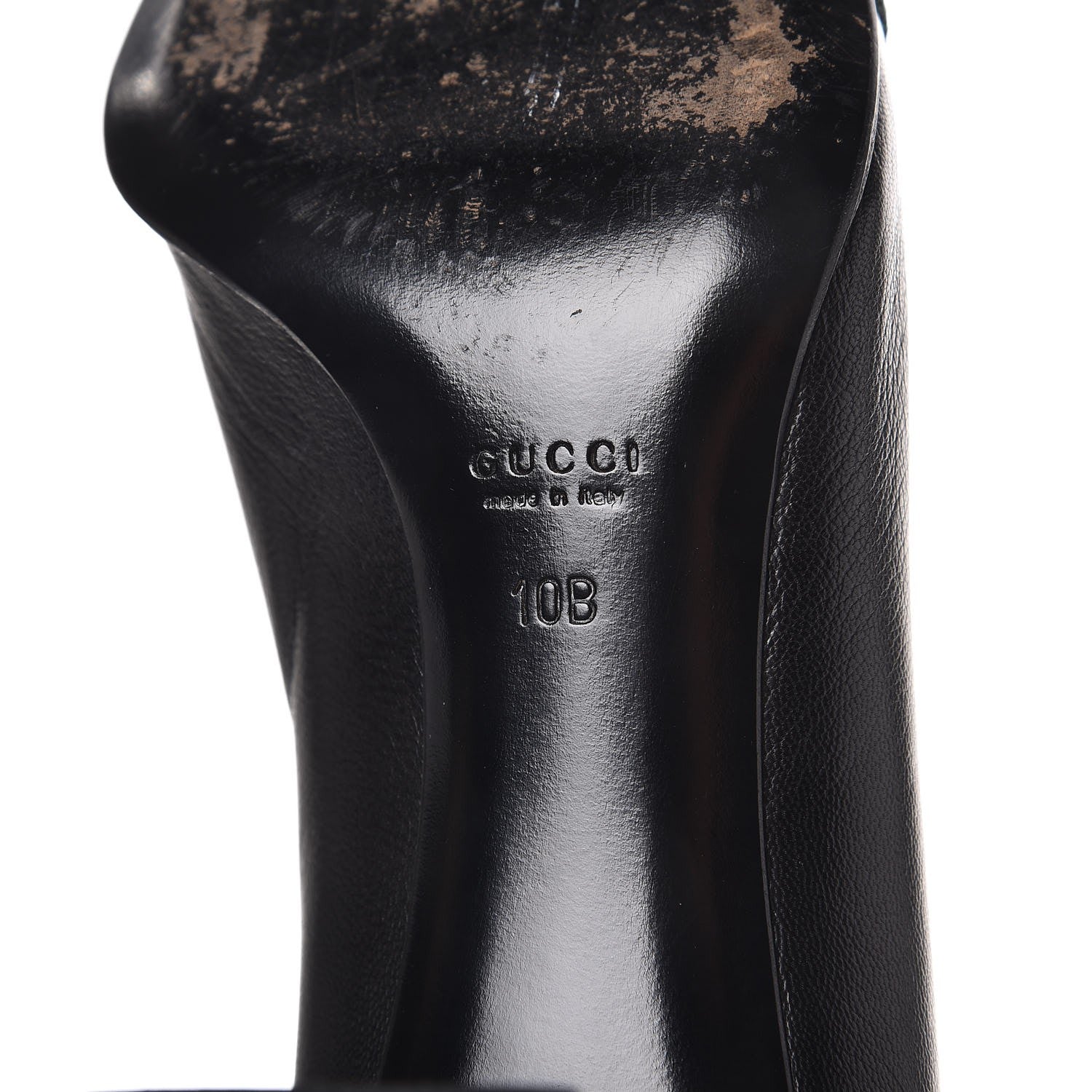 Gucci Calfskin Interlocking GG Web Mid Heel Pumps 10 Black 11 of 12