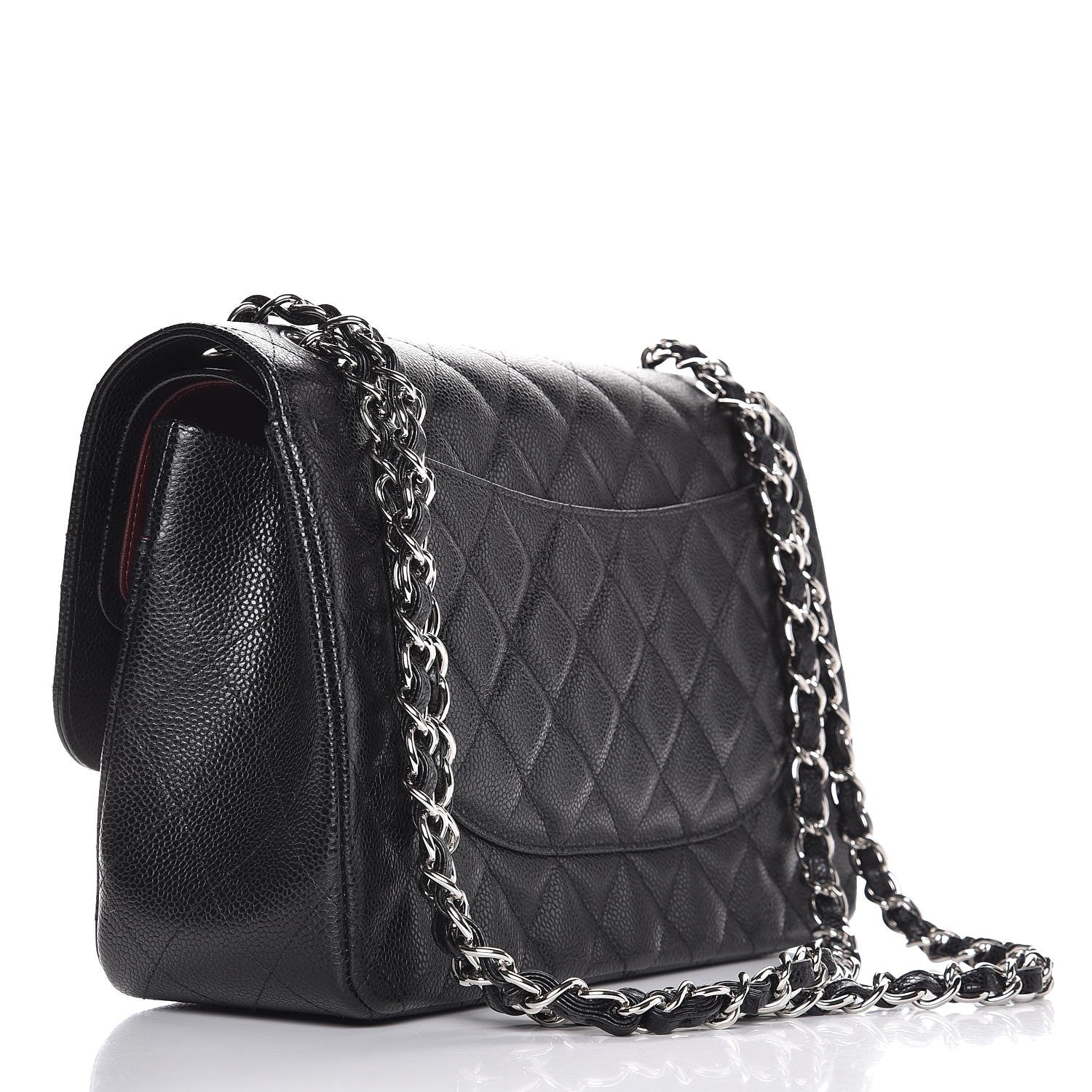 Chanel Caviar Quilted Jumbo Double Flap Black 3 of 8