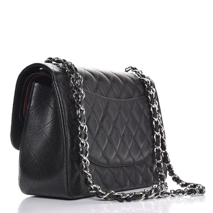 Chanel Caviar Quilted Jumbo Double Flap Black 3 of 8