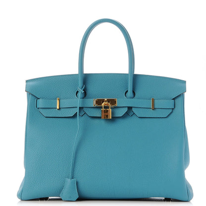 Hermes Togo Birkin 35 Turquoise 1 of 31