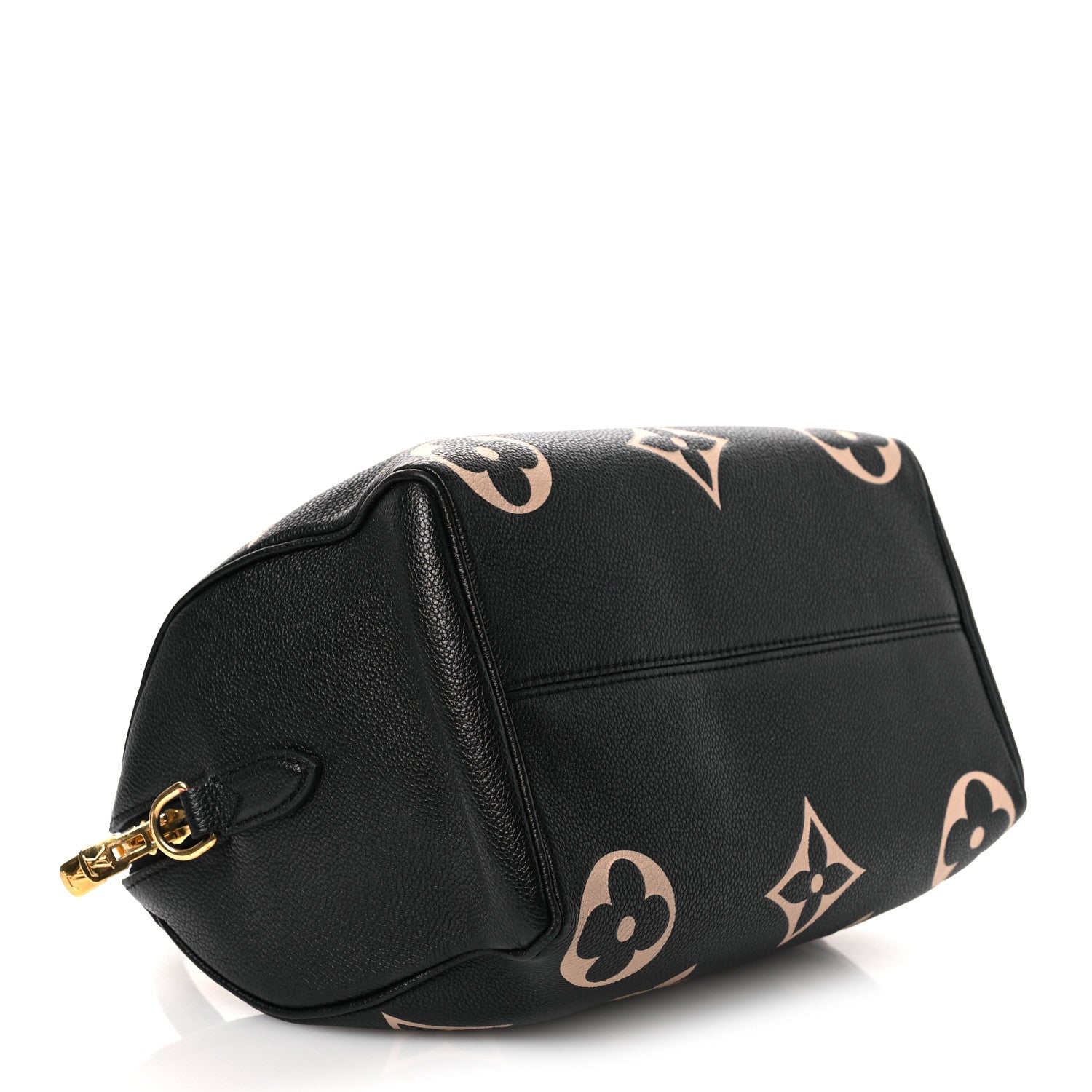 Louis Vuitton Empreinte Monogram Giant Speedy Bandouliere 25 Black Beige 4 of 12