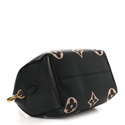 Louis Vuitton Empreinte Monogram Giant Speedy Bandouliere 25 Black Beige 4 of 12