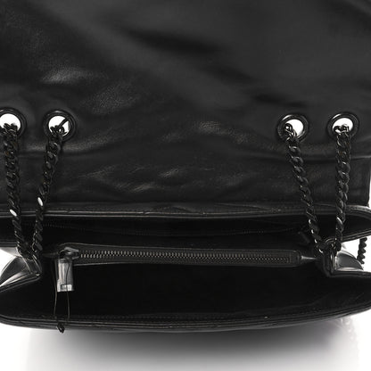 Saint Laurent Calfskin Y Quilted Monogram Medium Loulou Chain Satchel Black 5 of 9