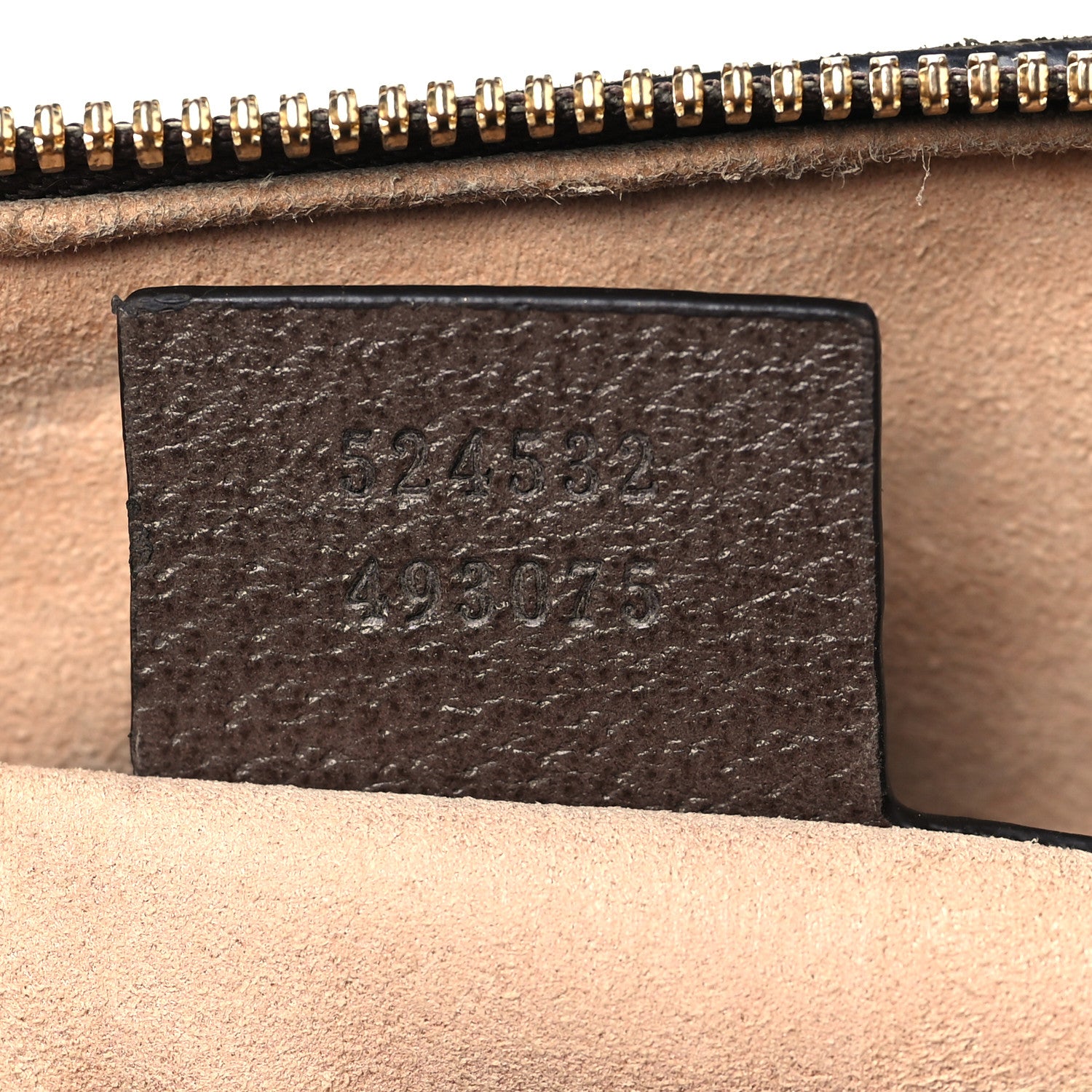 Gucci GG Supreme Monogram Textured Dollar Calfskin Web Medium Ophidia Boston Beige Ebony New Acero 7 of 10