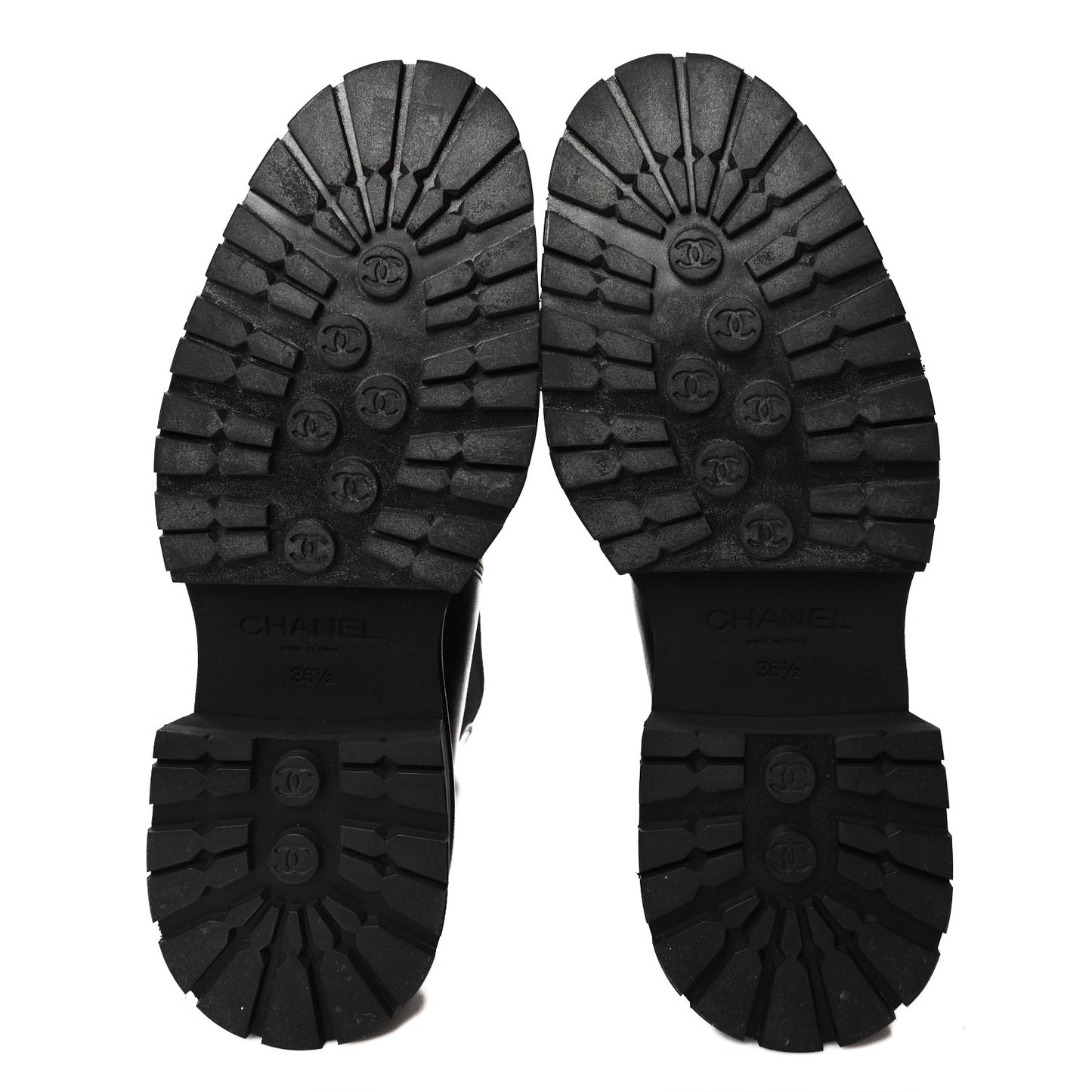 Crumpled Calfskin Patent Cap Toe Short Boots 36.5 Black