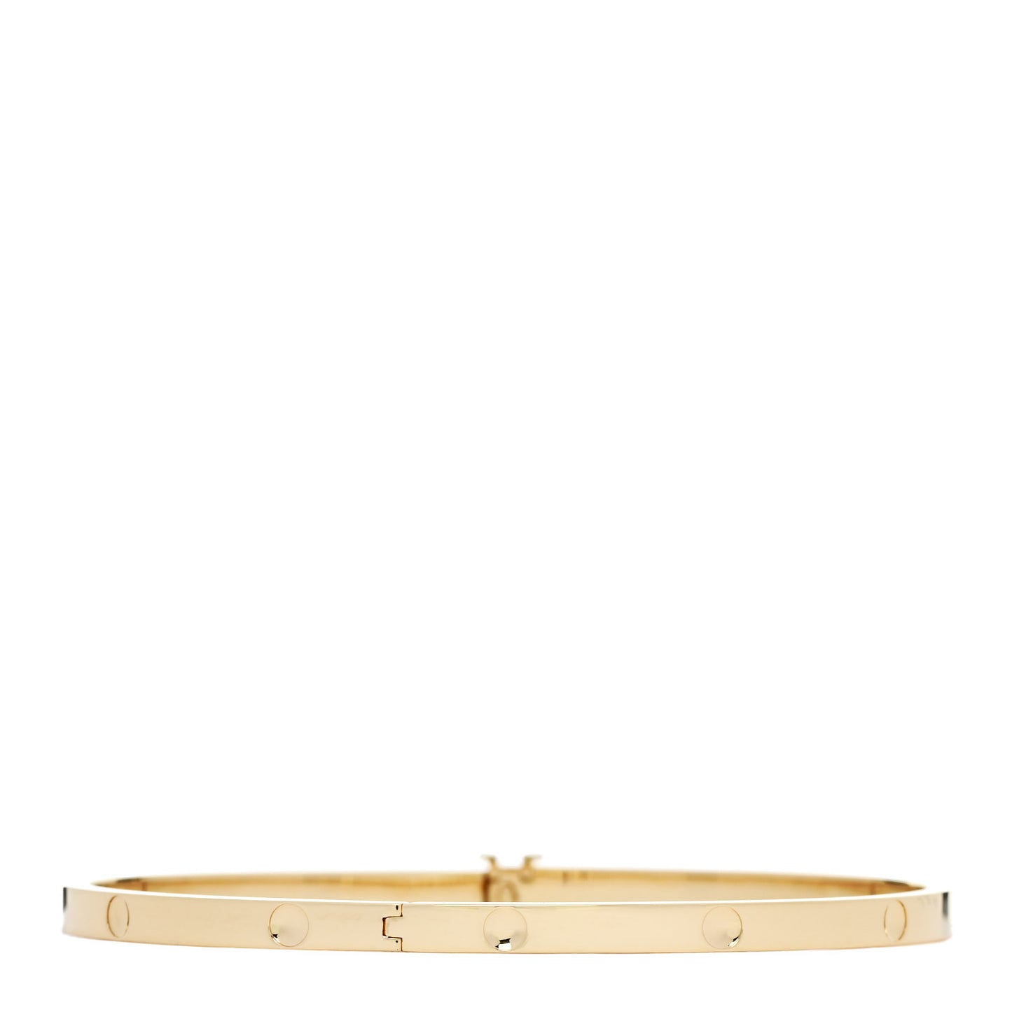 18K Yellow Gold Empreinte Small Bangle Bracelet