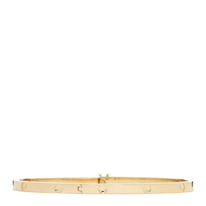 Louis Vuitton 18K Yellow Gold Empreinte Small Bangle Bracelet 2 of 4