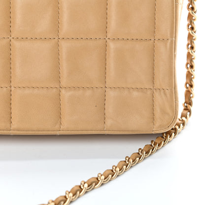 Chanel Lambskin East West Chocolate Bar Flap Beige 14 of 16