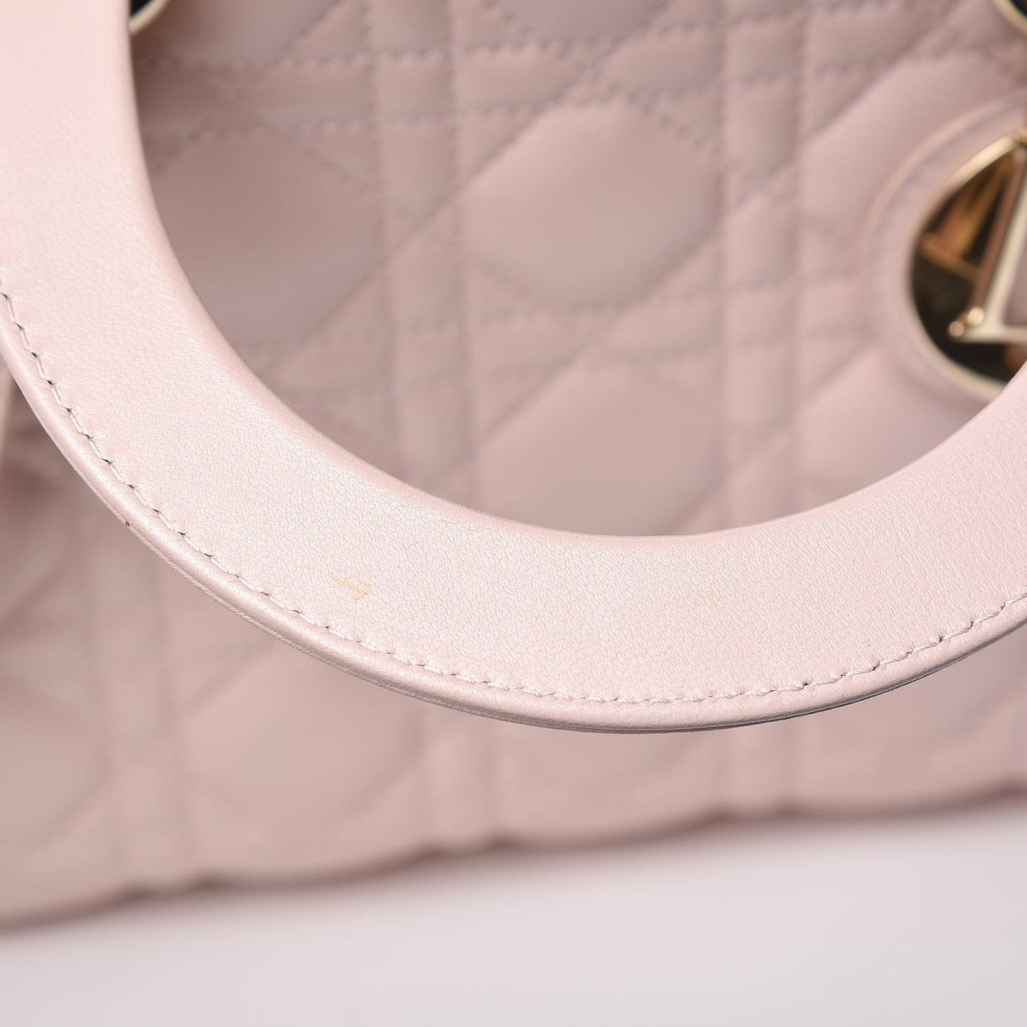 Lambskin Cannage Medium Lady Dior Light Pink