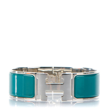 Hermes Enamel Wide Clic Clac H Bracelet GM Veronese 1 of 6