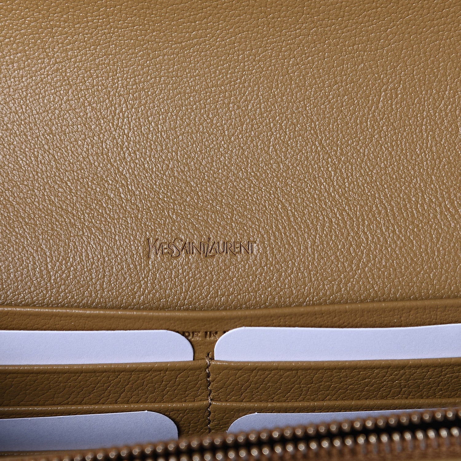 Saint Laurent Calfskin Belle de Jour Chain Clutch Beige 5 of 8