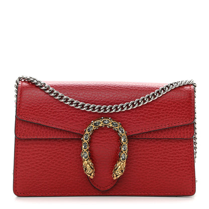 Gucci Calfskin Super Mini Dionysus Shoulder Bag Hibiscus Red 1 of 7