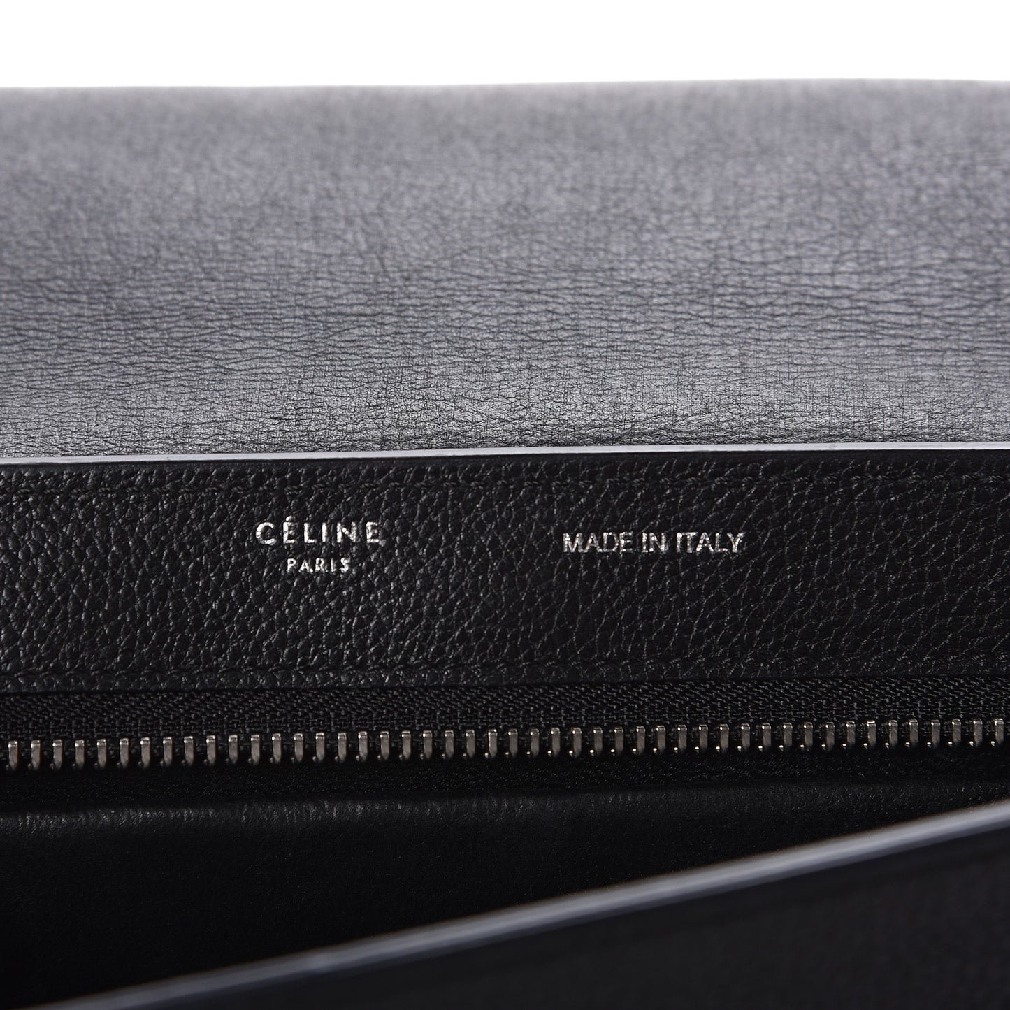 Drummed Calfskin Suede Small Trapeze Black