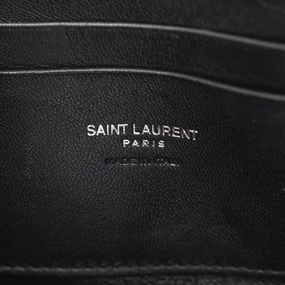 Saint Laurent Grain De Poudre Matelasse Monogram Mini Lou Camera Bag Black 6 of 11