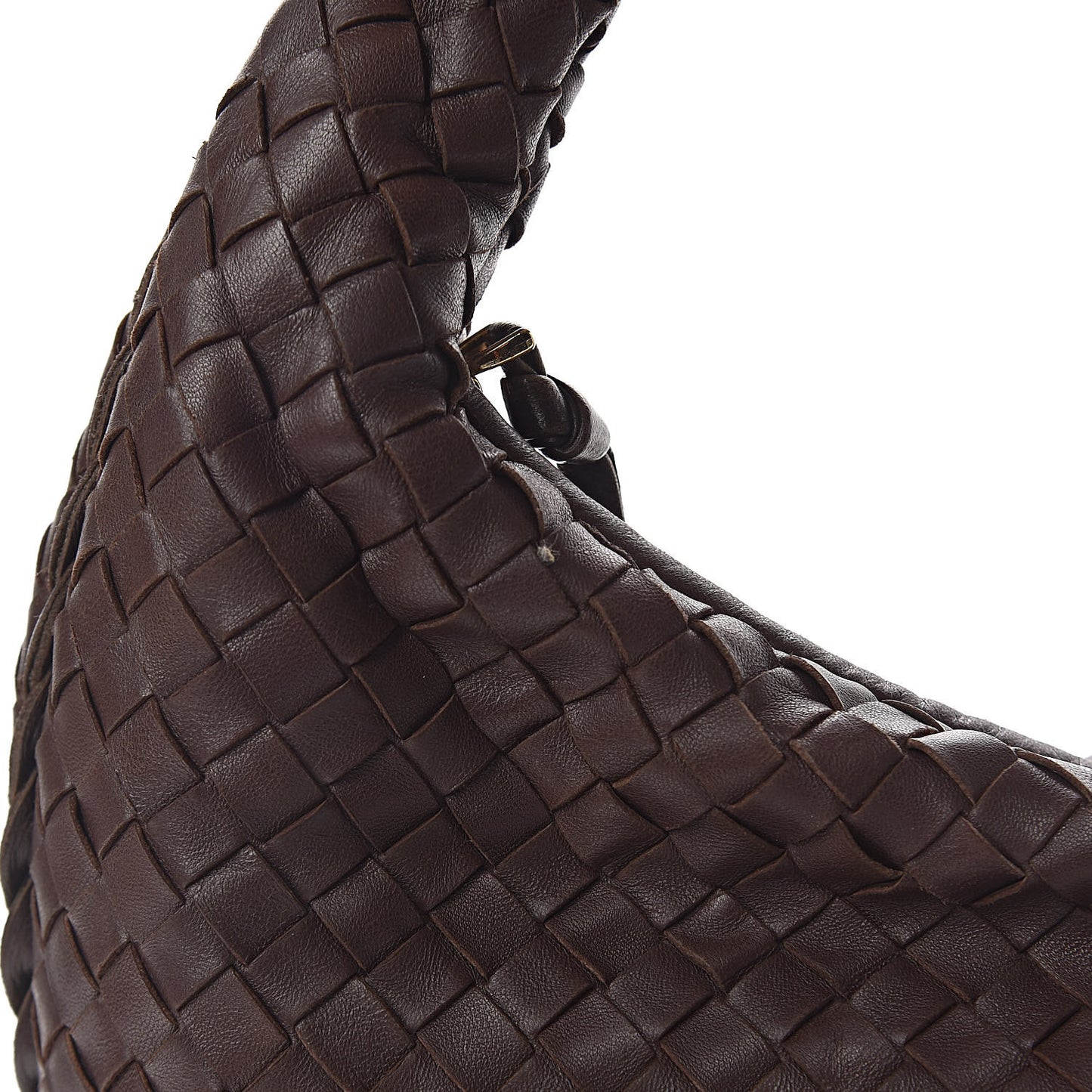 Nappa Intrecciato Medium Veneta Hobo Ebano