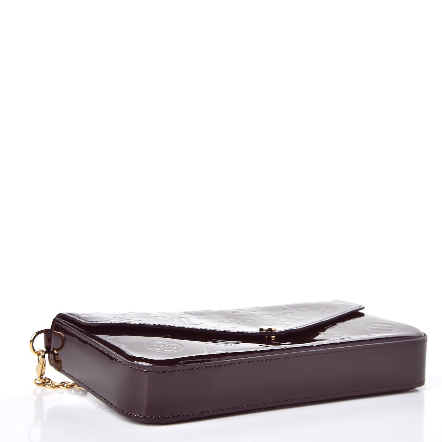 Vernis Pochette Felicie Chain Wallet Amarante