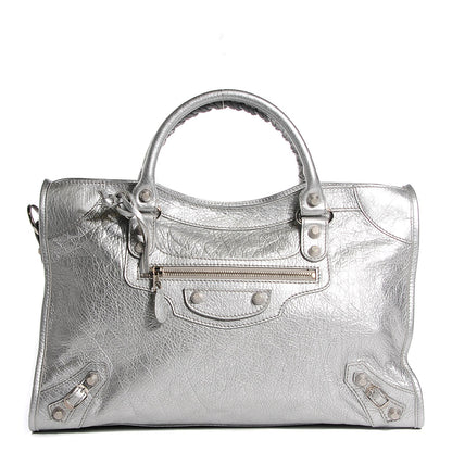 Balenciaga Agneau Giant 12 Silver Hardware City Gris Aluminum 1 of 14