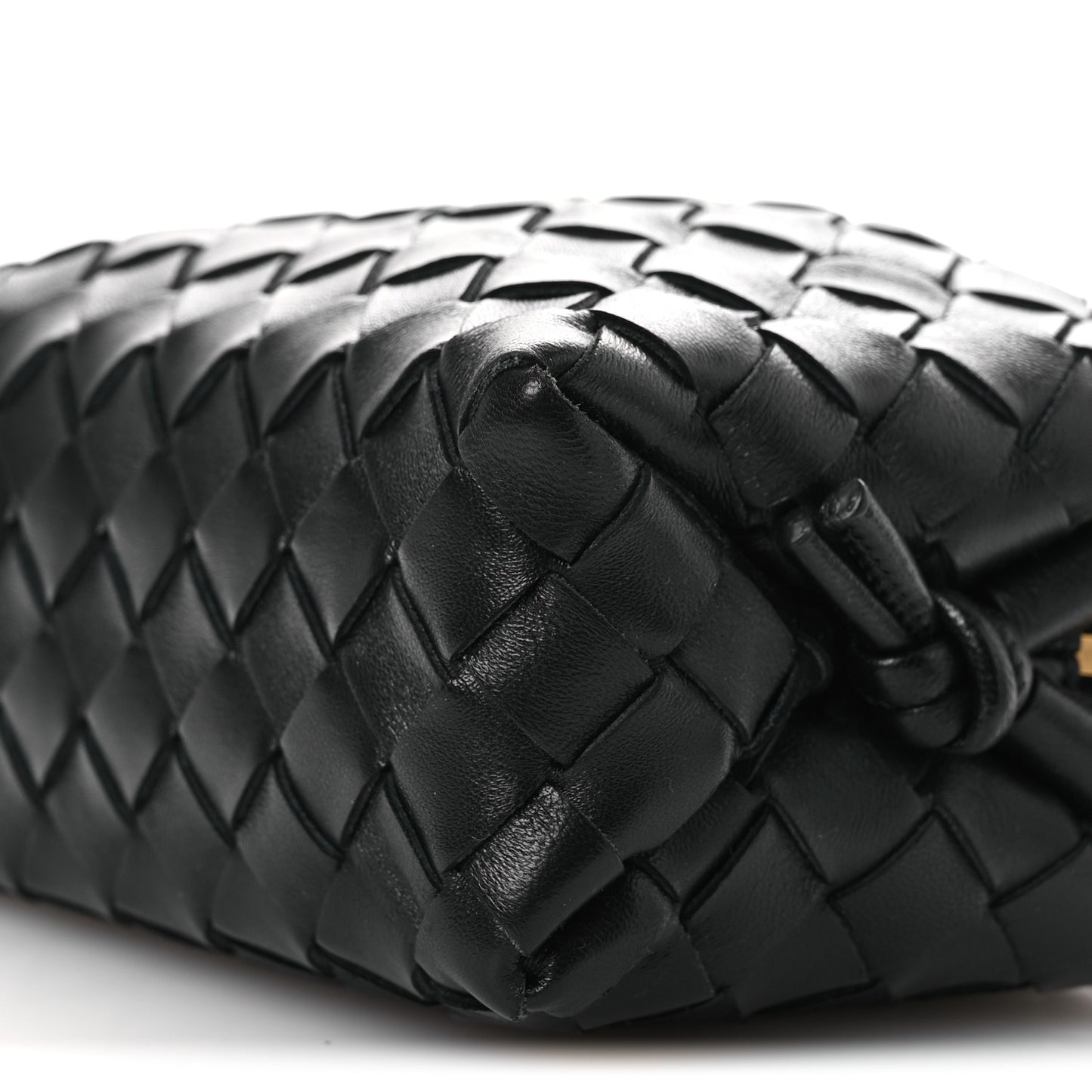 Nappa Intrecciato Mini Loop Camera Bag Black