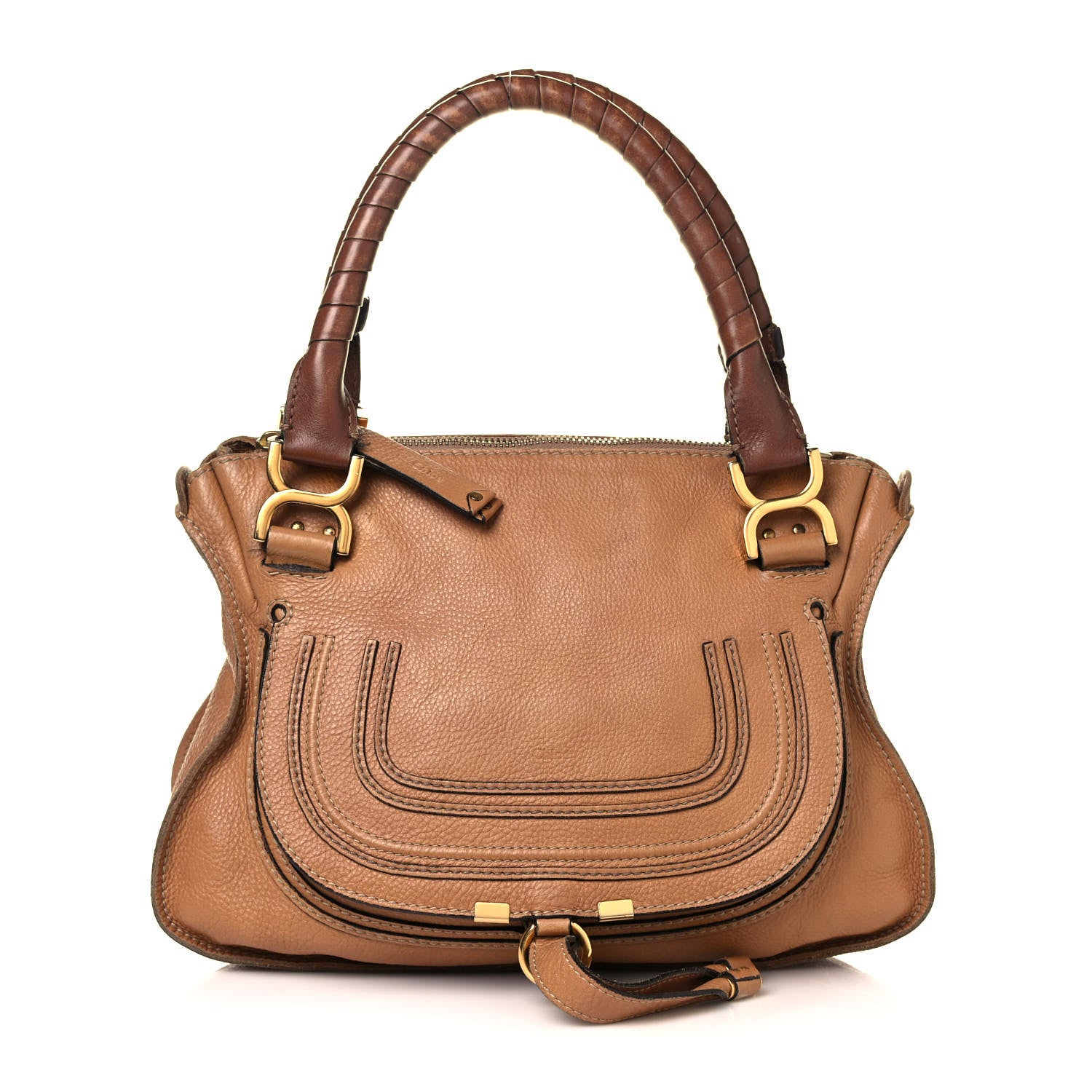 Chloe Calfskin Medium Marcie Satchel Light Tan 1 of 17