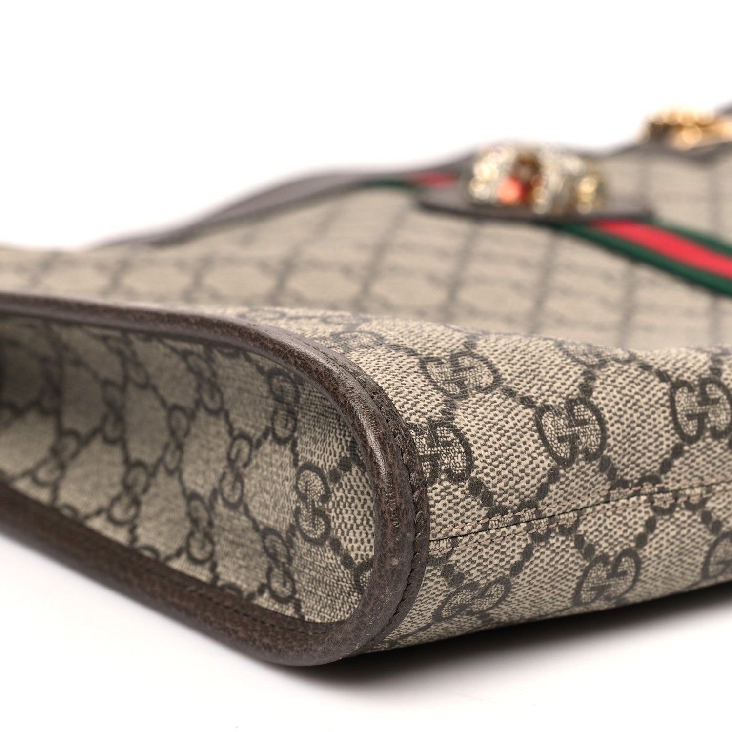 Gucci GG Supreme Monogram Large Rajah Chain Tote Beige New Acero 10 of 11