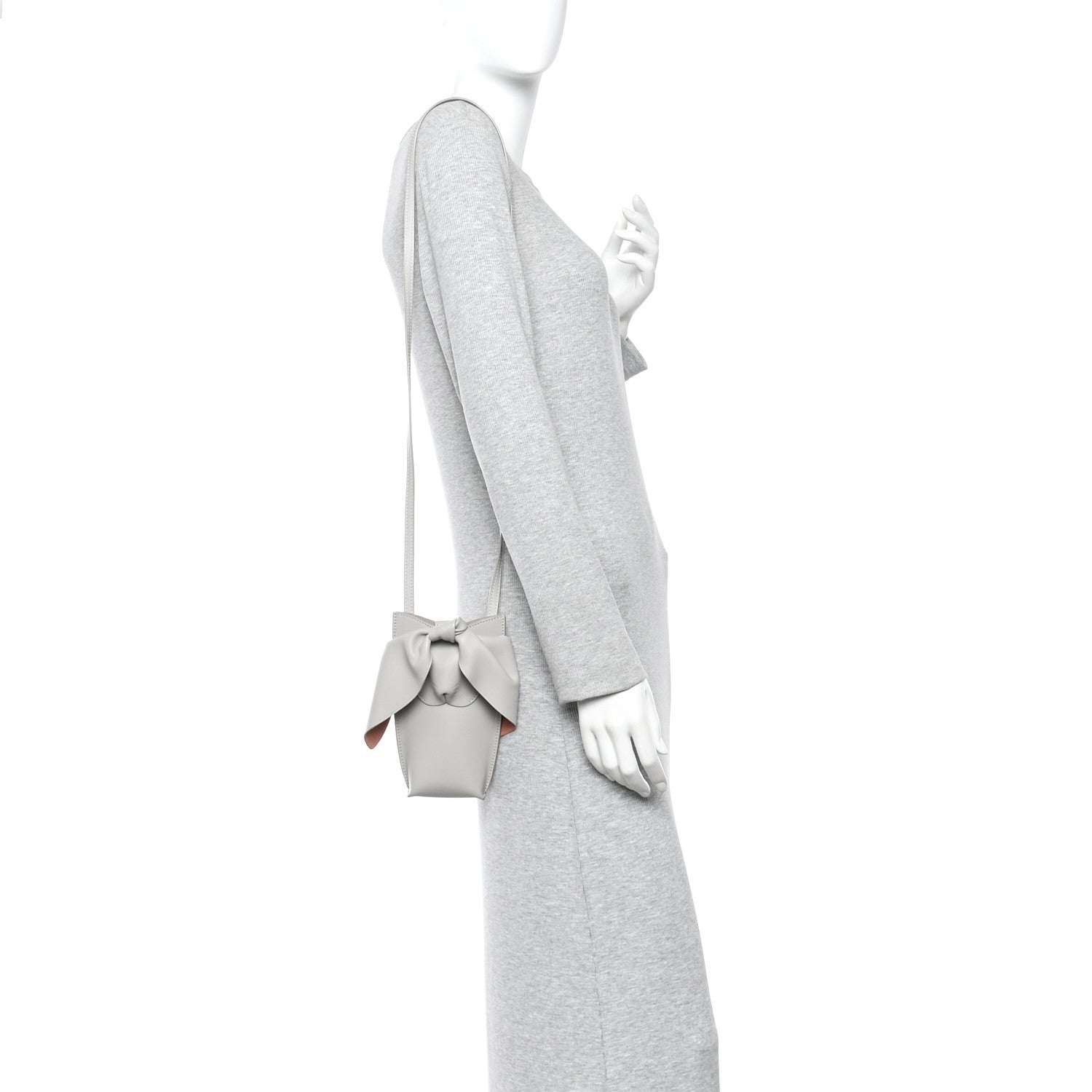 Loewe Calfskin Bunny Pouch Crossbody Bag Ghost 2 of 10